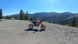 KTM on top of Cecilville road lookout..jpg