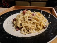 homemade pasta with pancetta.jpg